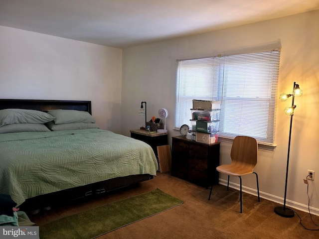 bedroom with carpet flooring