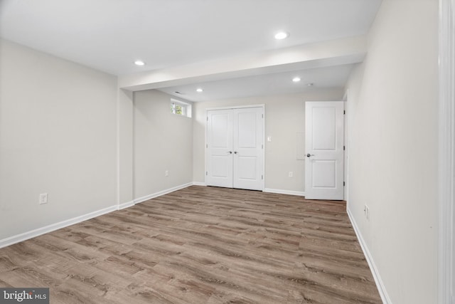 interior space featuring hardwood / wood-style flooring