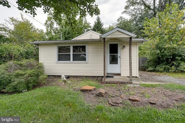 view of bungalow-style home