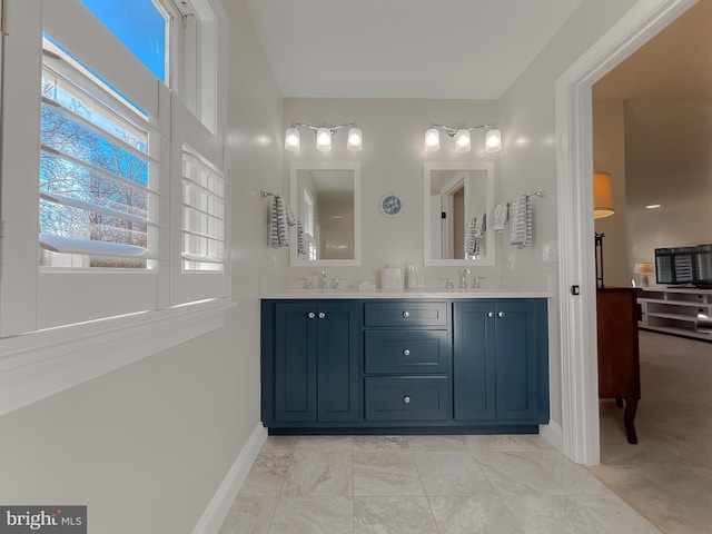 bathroom featuring vanity