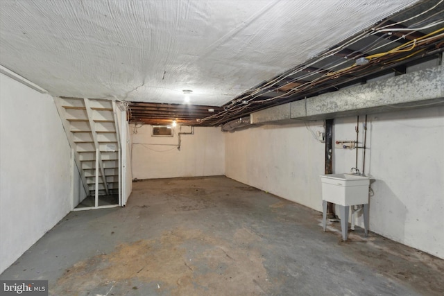 view of basement