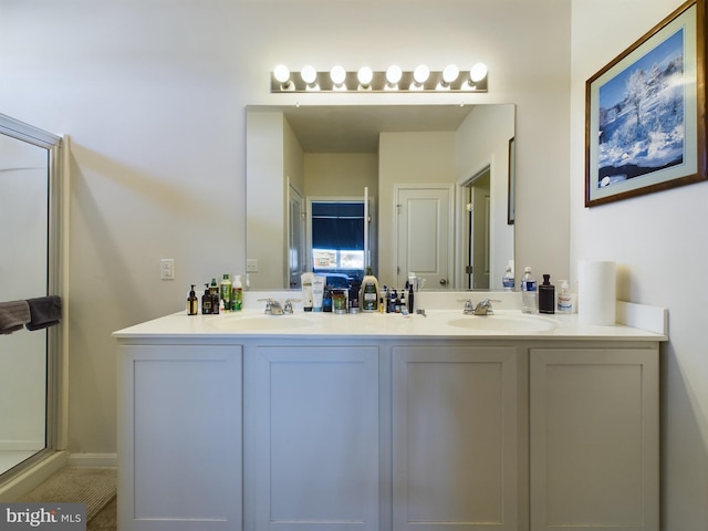 bathroom with vanity