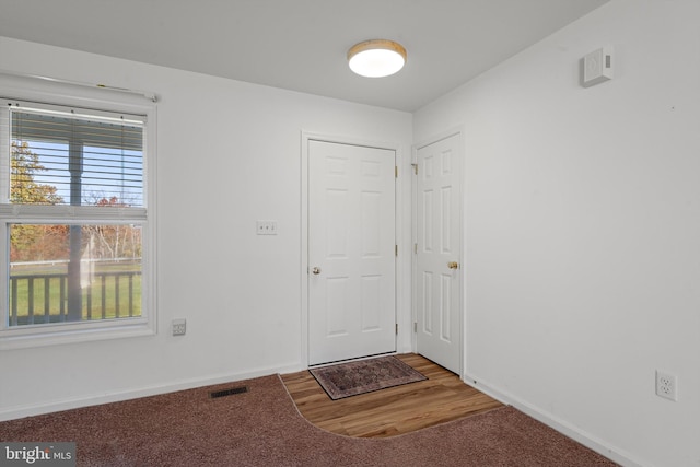 entryway featuring hardwood / wood-style floors