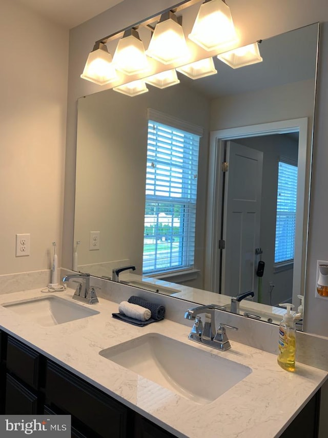 bathroom featuring vanity