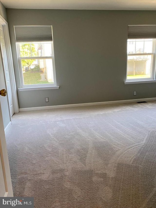 carpeted empty room with plenty of natural light