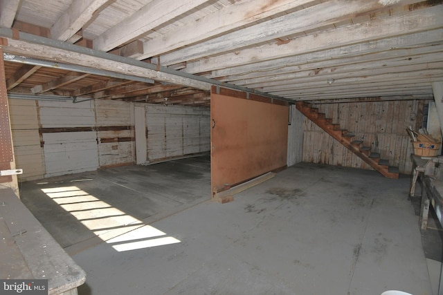 view of basement