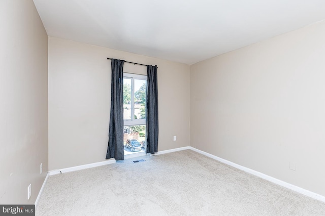 view of carpeted empty room