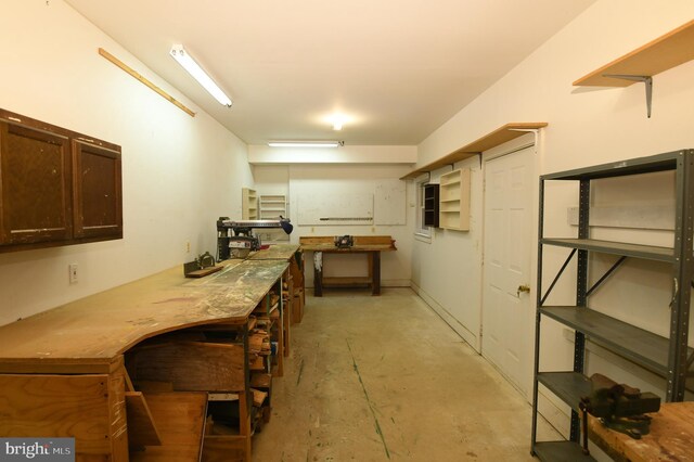 71 Fox Creek Ln, Woodville, VA 22749 - below grade area featuring a workshop area