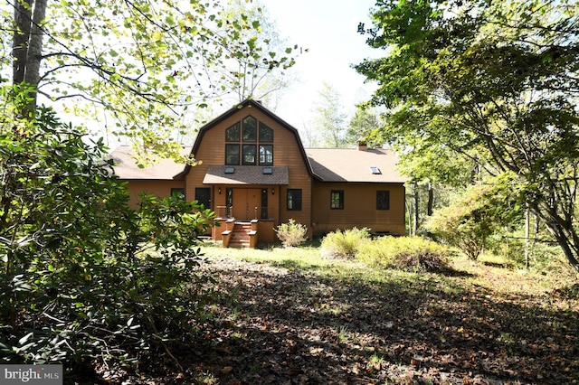 view of rear view of property