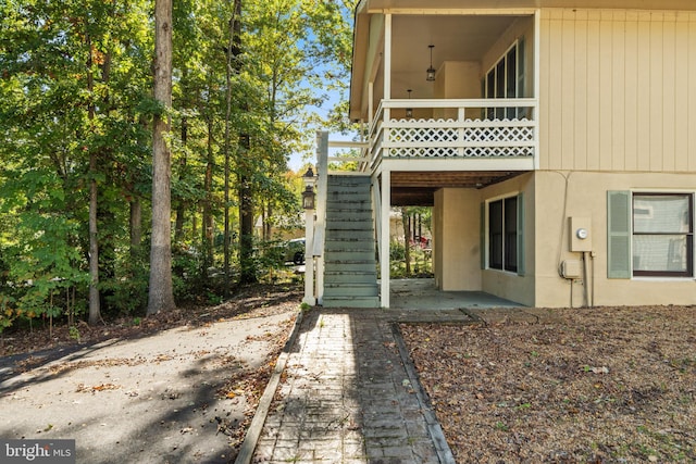 rear view of property with a patio