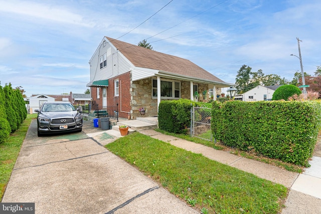 view of bungalow-style home