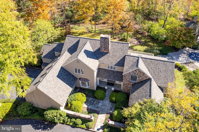 birds eye view of property