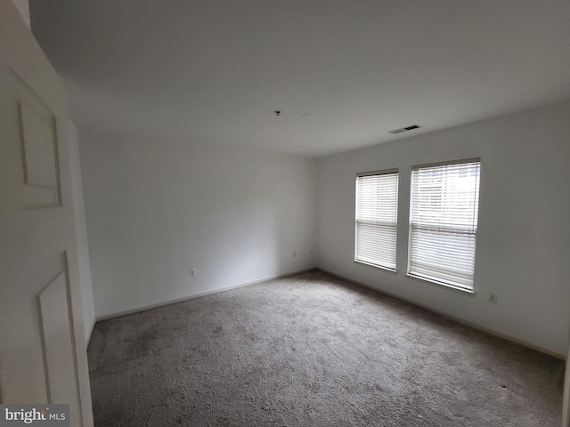 spare room with carpet floors