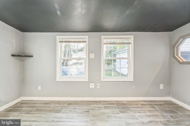 empty room featuring light hardwood / wood-style floors