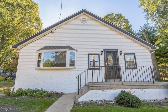 view of bungalow