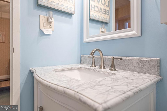 bathroom featuring vanity