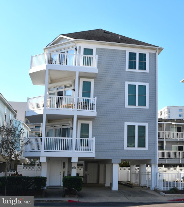 view of coastal home