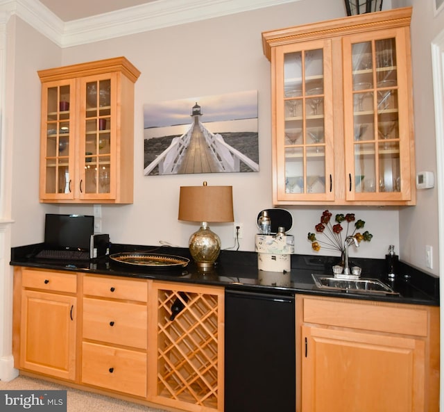 9 134th St Unit 9A, Ocean City, MD 21842 - indoor wet bar with ornamental molding