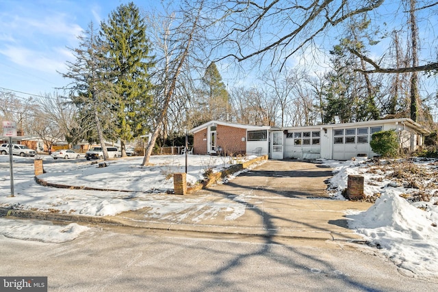 view of front of home