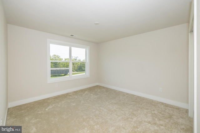 view of carpeted empty room