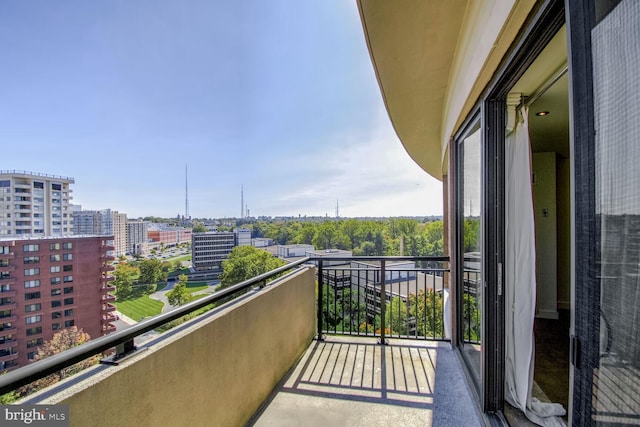 view of balcony