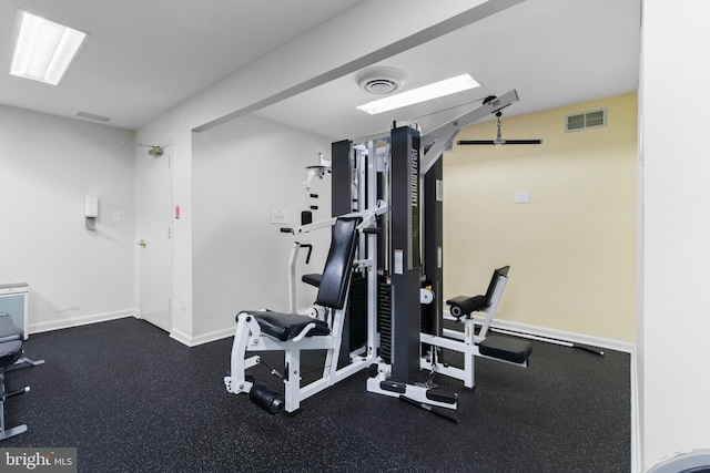 view of exercise room