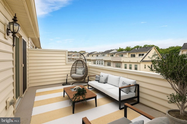 balcony with an outdoor living space