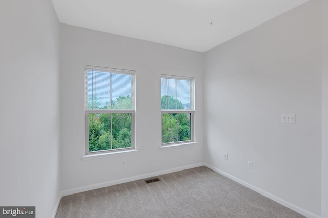 view of carpeted empty room