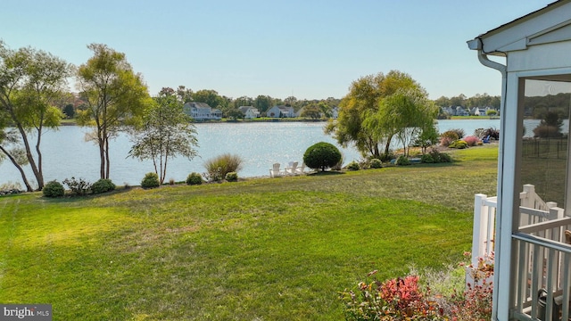 view of water feature