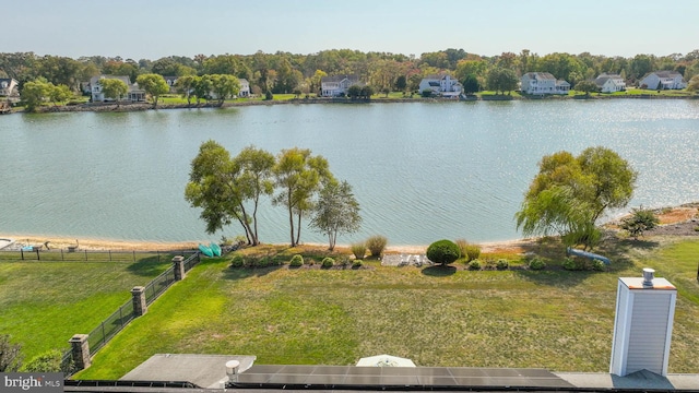 view of water feature