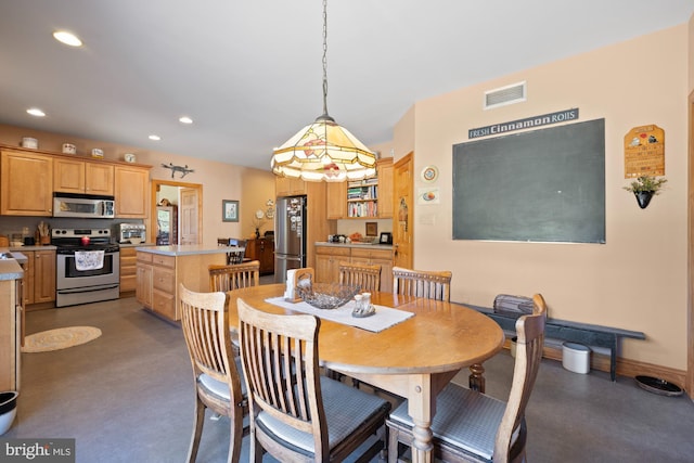 7000 Sockwell Rd, Port Norris, NJ 08349 - dining room featuring recessed lighting and visible vents