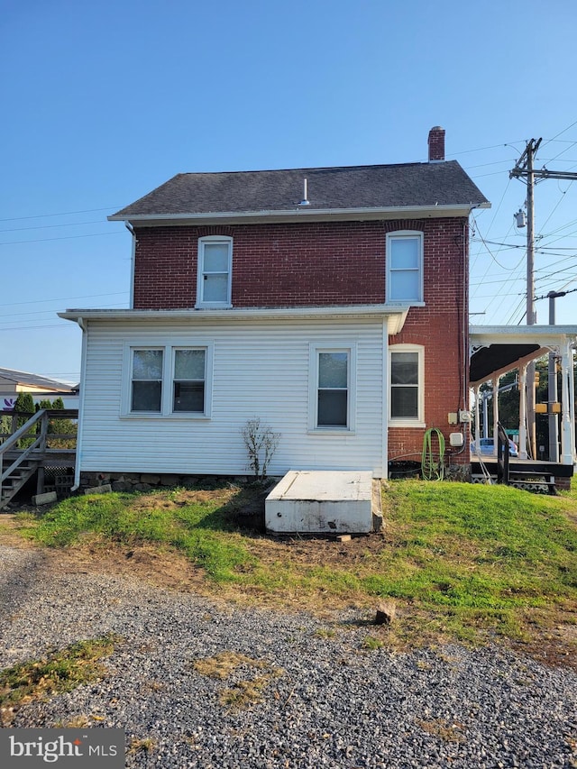 view of back of property