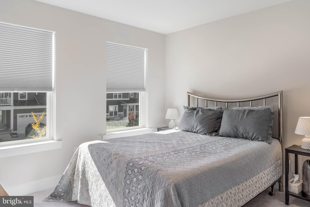 bedroom with carpet floors