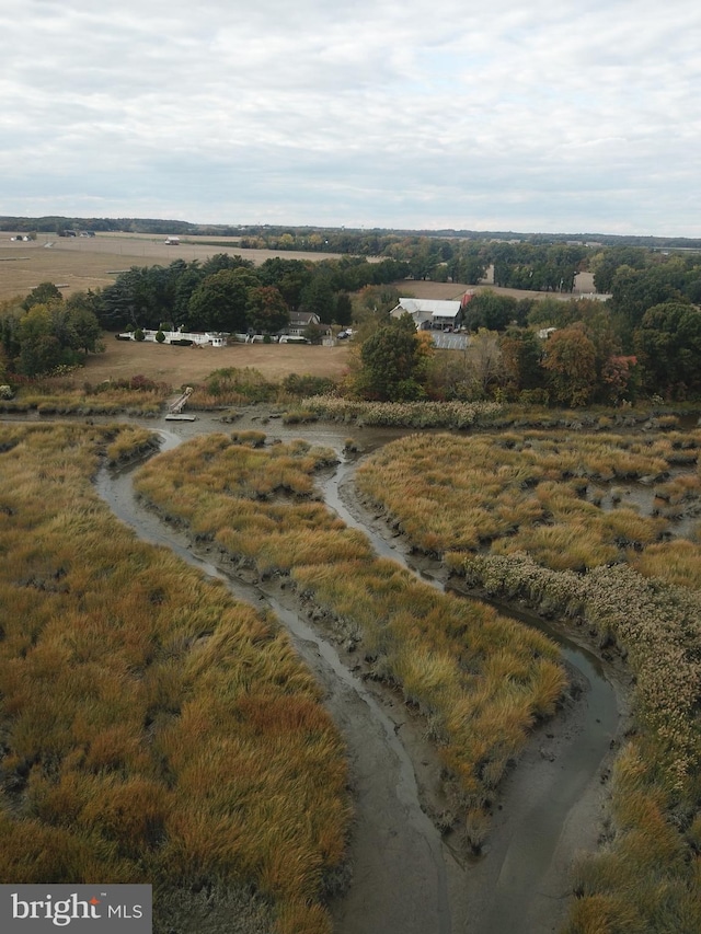 drone / aerial view featuring a rural view