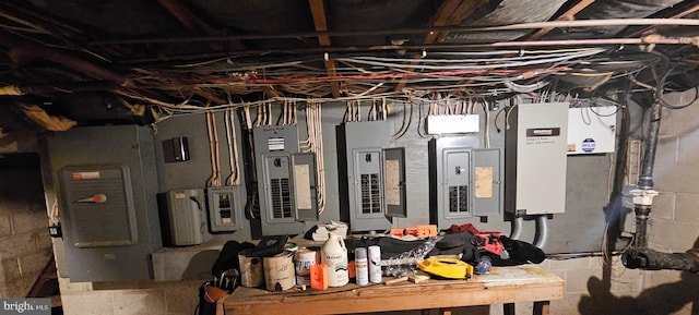 utility room featuring electric panel