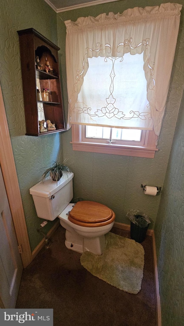 bathroom featuring toilet