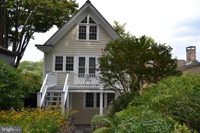 view of rear view of property