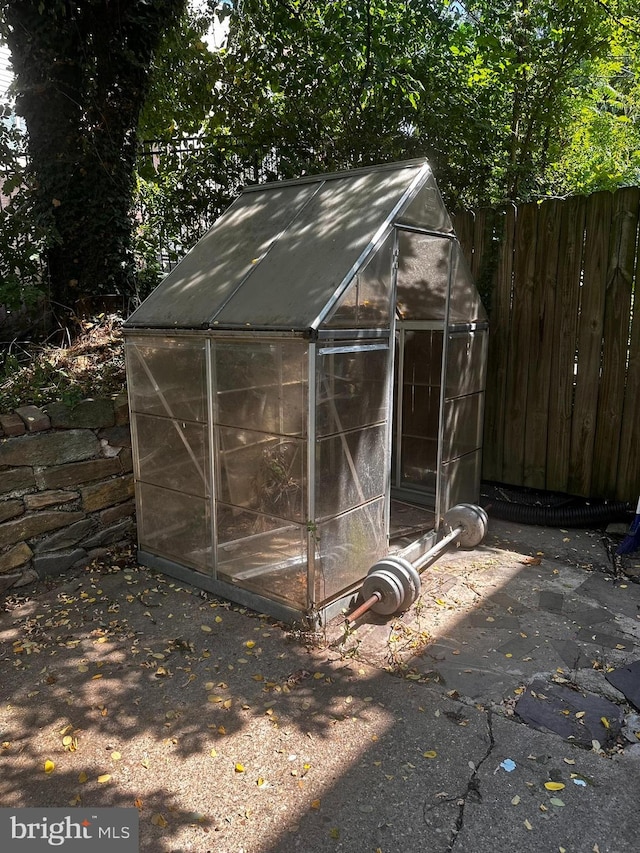 view of outbuilding