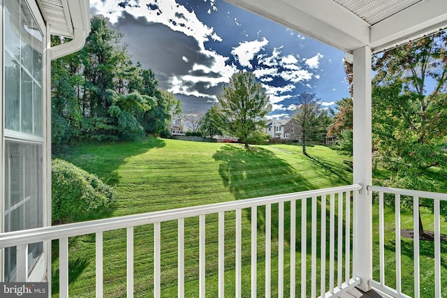 view of balcony