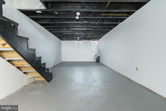 view of basement