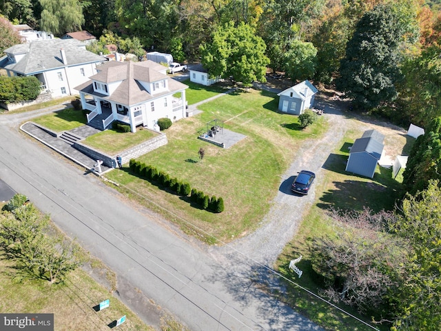 birds eye view of property