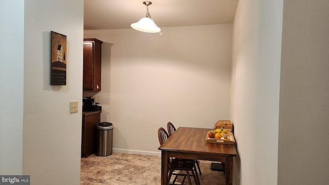 view of dining room