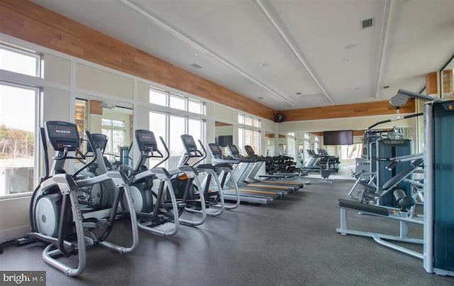 view of exercise room