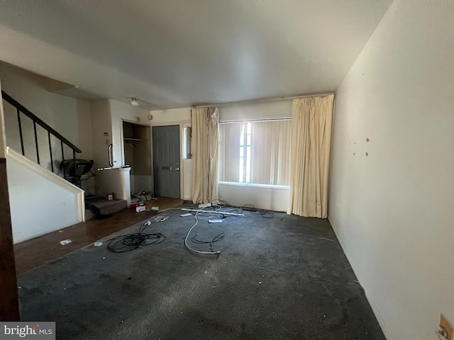 view of unfurnished living room