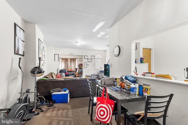 interior space with carpet floors