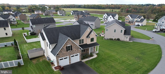 birds eye view of property