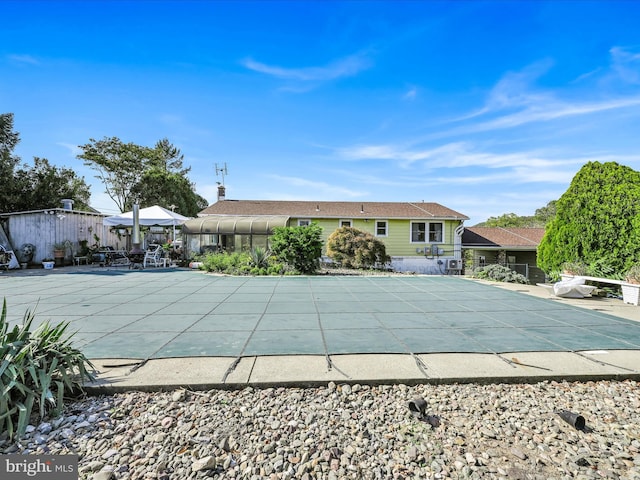 view of pool with a patio