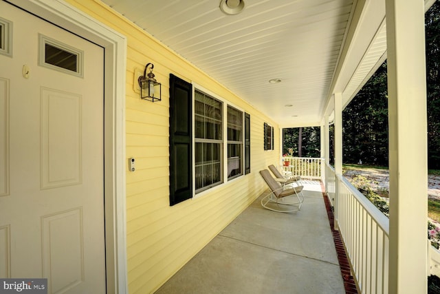 view of patio / terrace featuring a porch