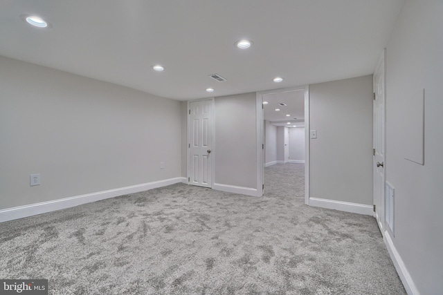 view of carpeted empty room