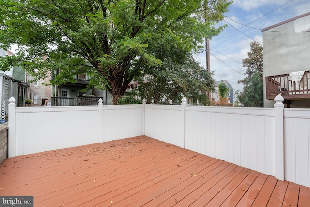 view of wooden terrace